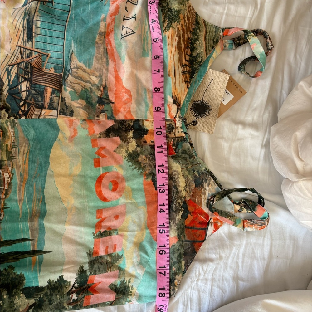 NWT Label of Love Isadora Italian scenic countryside dress - M - Picture 14 of 16